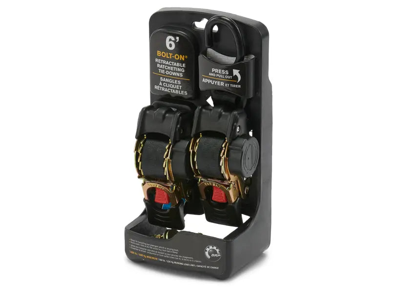 CAN-AM BOLT-ON RETACTABLE RATCHETING TIE-DOWNS