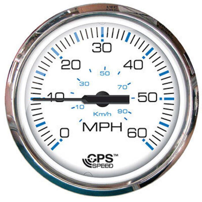 FARIA WHITE 60 MPH GPS SPEEDOMETER