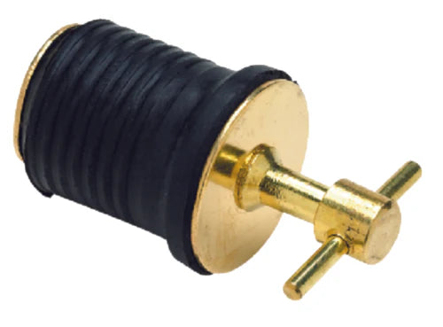 SEACHOICE DRAIN PLUG 1-TWIST BRASS
