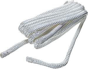 SEACHOICE BRAIDED FENDER LINE WHITE 3/8" X 6'