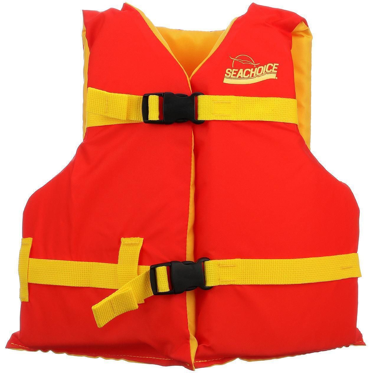 SEACHOICE YOUTH LIFE VEST 25-29"- ORANGE/YELLOW