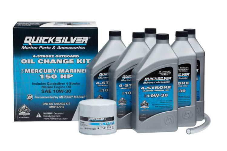 QUICKSILVER 150 HP 4-STROKE OUTBOARD 10W-30 OIL CHANGE KIT