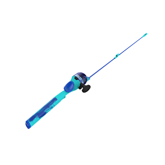 ZEBCO KIDS SPLASH BLUE 29" FLOATING SPINCAST FISHING COMBO