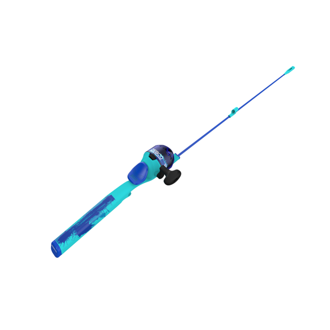 ZEBCO KIDS SPLASH BLUE 29" FLOATING SPINCAST FISHING COMBO
