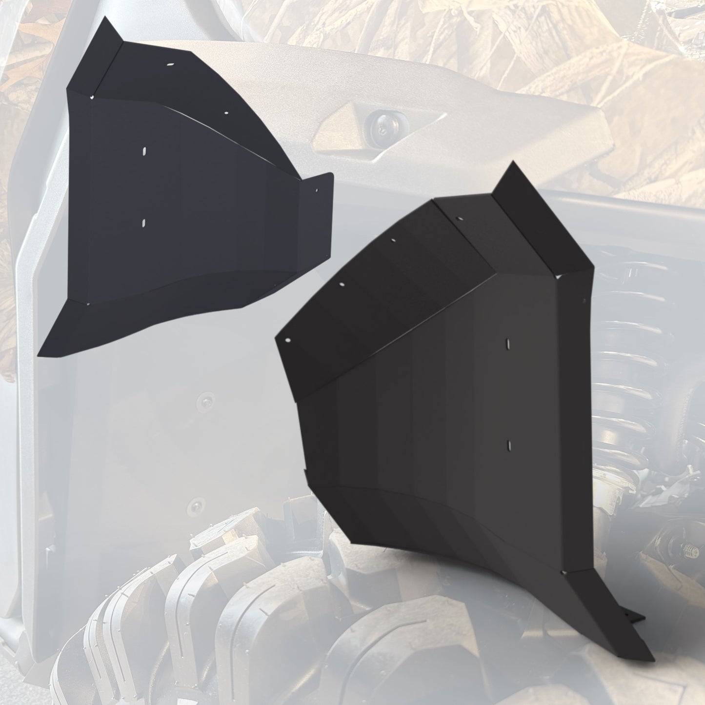 PRECISION DESIGN 2017-CURRENT CAN-AM DEFENDER FRONT WHEEL LINER PROTECTION KIT