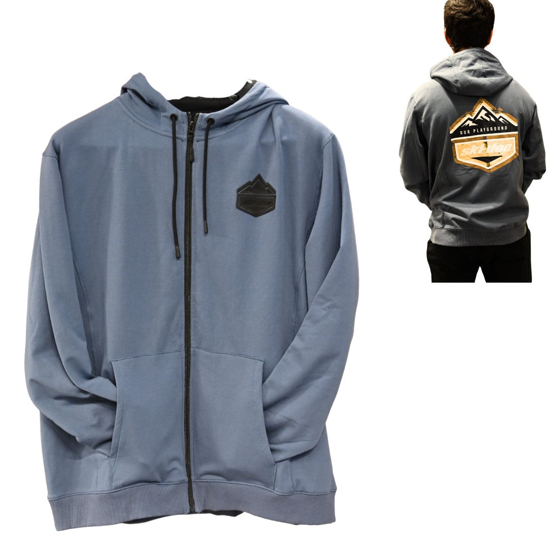 SKI-DOO MENS ZIP-UP HOODIE