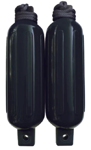 SEACHOICE FENDER KIT TWIN EYED 5.5"X20" BLACK 2PK