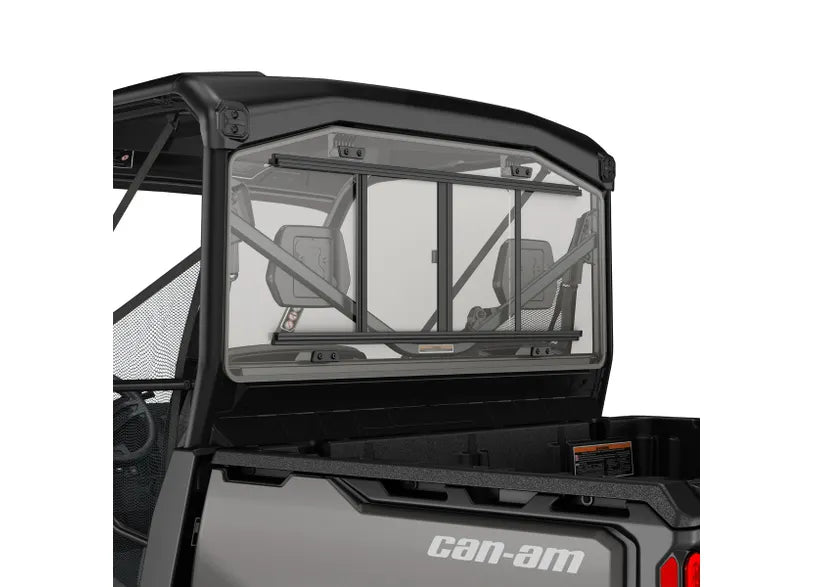 CAN-AM DEFENDER REAR GLASS WINDOW WITH SLIDING PANEL