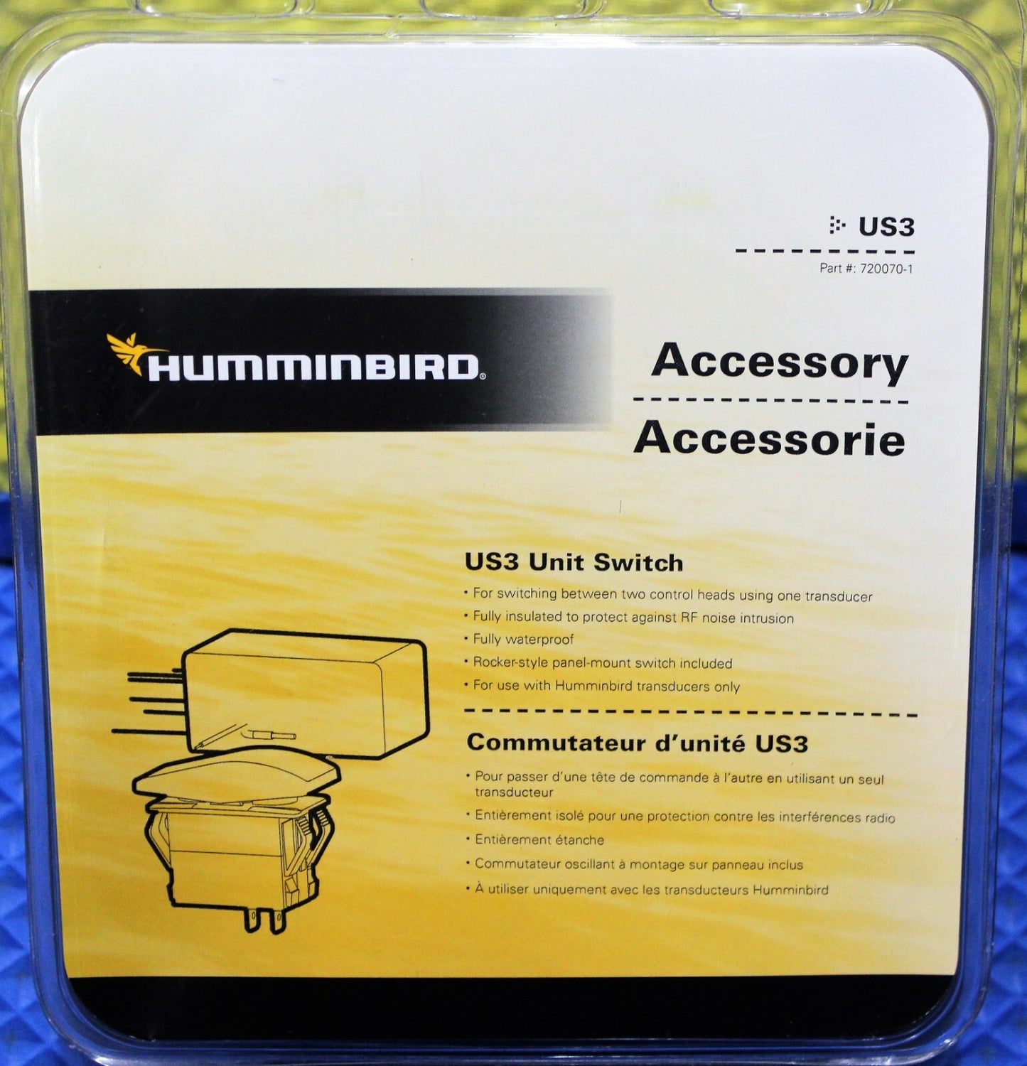 HUMMINBIRD US3 UNIT SWITCH PART