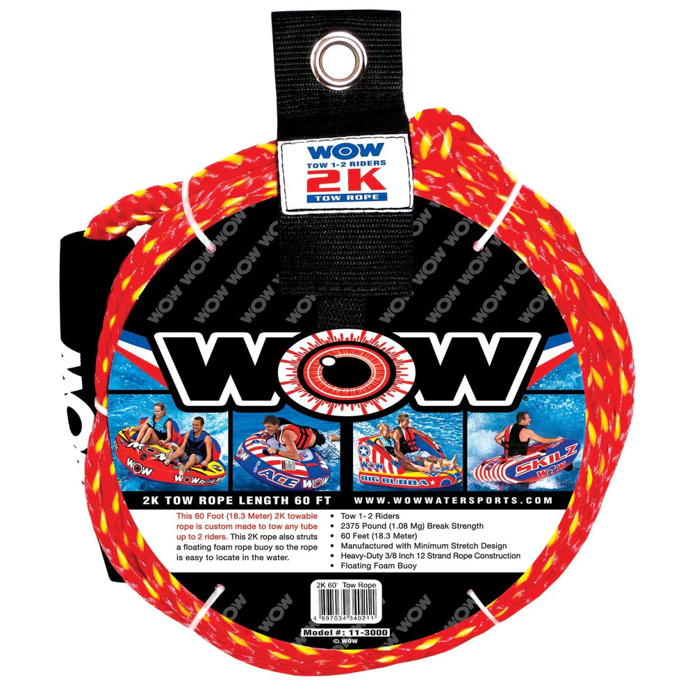 WOW WATERSPORTS 2K 60' TOW ROPE