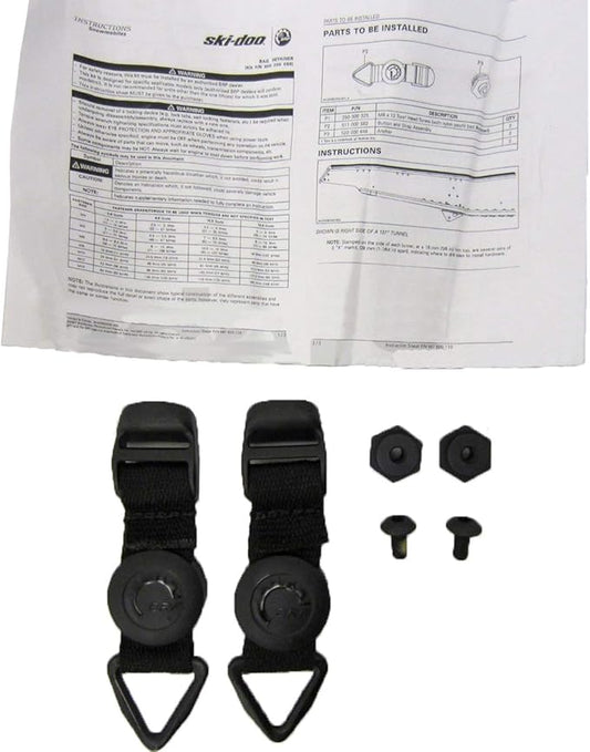 SKI-DOO SADDLEBAG FASTENER TUNNEL BAG RETAINER BUCKLE STRAP LATCH KIT