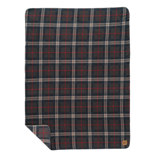 CAN-AM PLAID FLEECE BLANKET BY SLOWTIDE