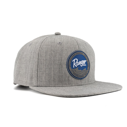 RANGER GREY WOOL FLATBILL HAT