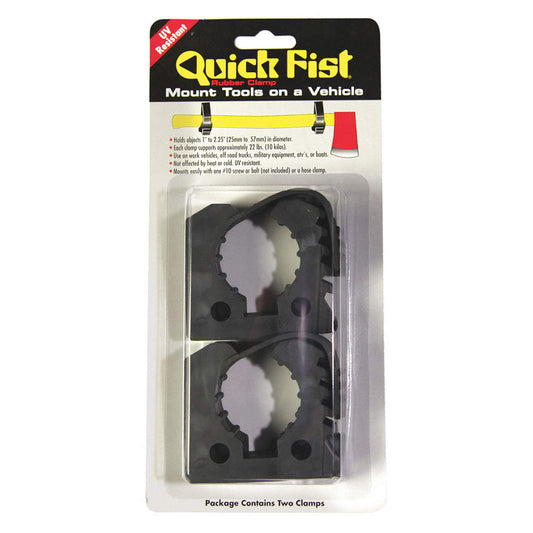 QUICKFIST RUBBER CLAMP 1"-2.25" (2 PACK)
